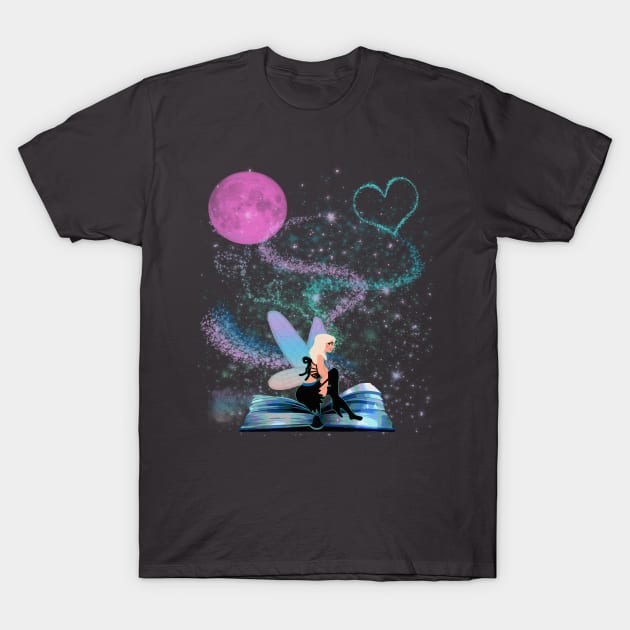 Magical Book T-Shirt by By Diane Maclaine